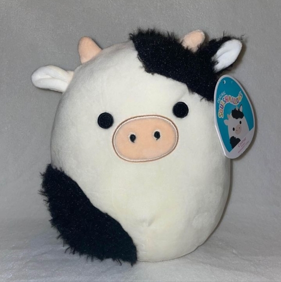 8" RARE 2022 Edition Squishmallows Official Conner the Fuzzy Cow Plush Toy - Picture 5 of 5